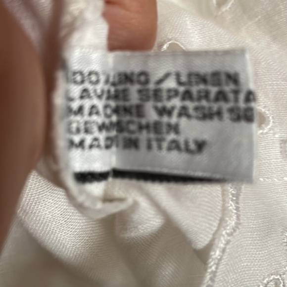 Handmade linen & lace dress from Italy - Picture 9 of 14